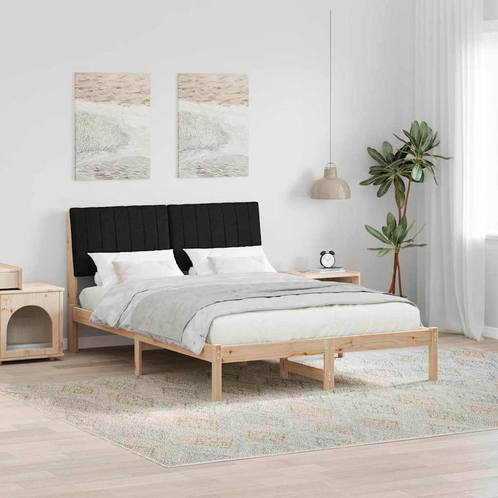 Σκελετός Κρεβατιού Καφέ 135 x 190 cm Στερεά ξυλεία πεύκου