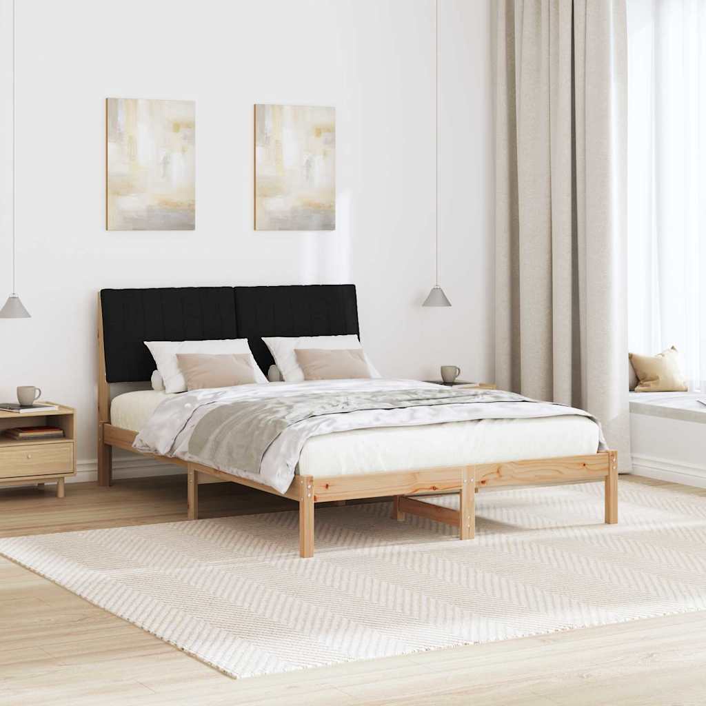 Σκελετός Κρεβατιού Καφέ 135 x 190 cm Στερεά ξυλεία πεύκου