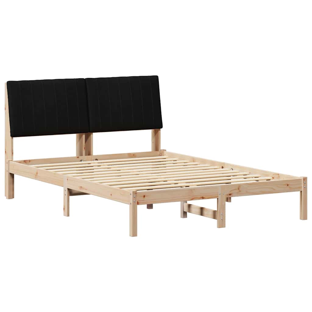 Σκελετός Κρεβατιού Καφέ 135 x 190 cm Στερεά ξυλεία πεύκου