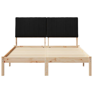 Σκελετός Κρεβατιού Καφέ 135 x 190 cm Στερεά ξυλεία πεύκου
