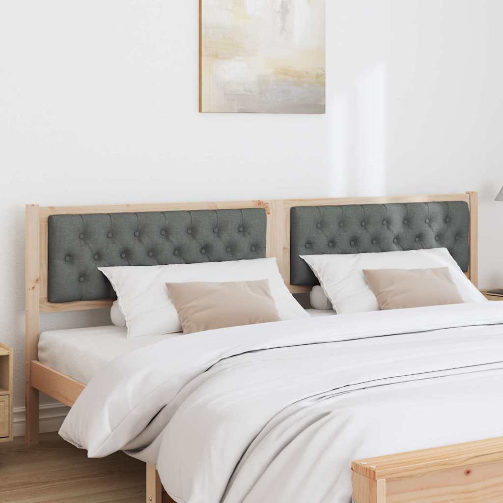 Κεφαλάρι Άλλο Καφέ και σκούρο γκρι 200 cm Μασίφ ξύλο πεύκου