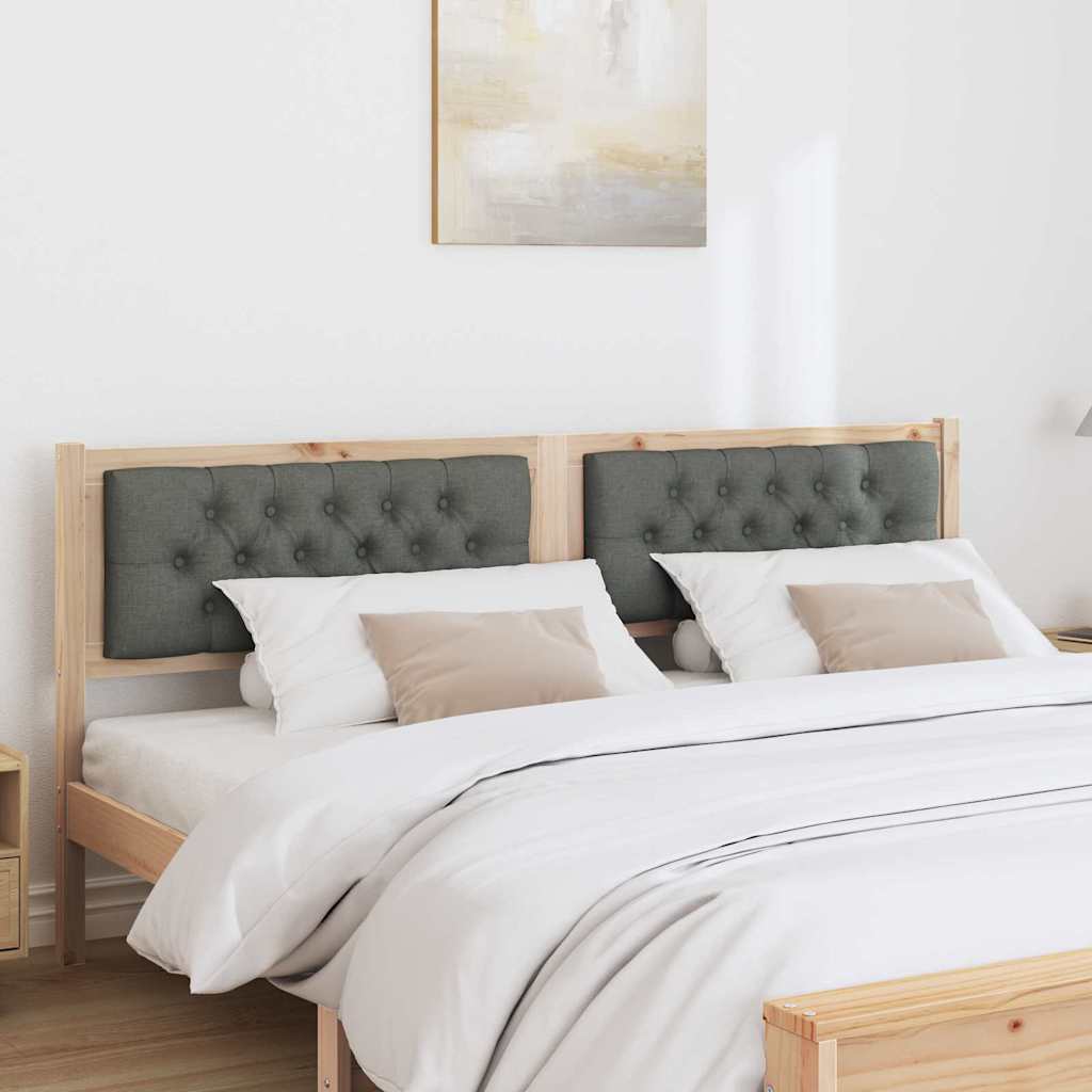 Κεφαλάρι Άλλο Καφέ και σκούρο γκρι 160 cm Μασίφ ξύλο πεύκου