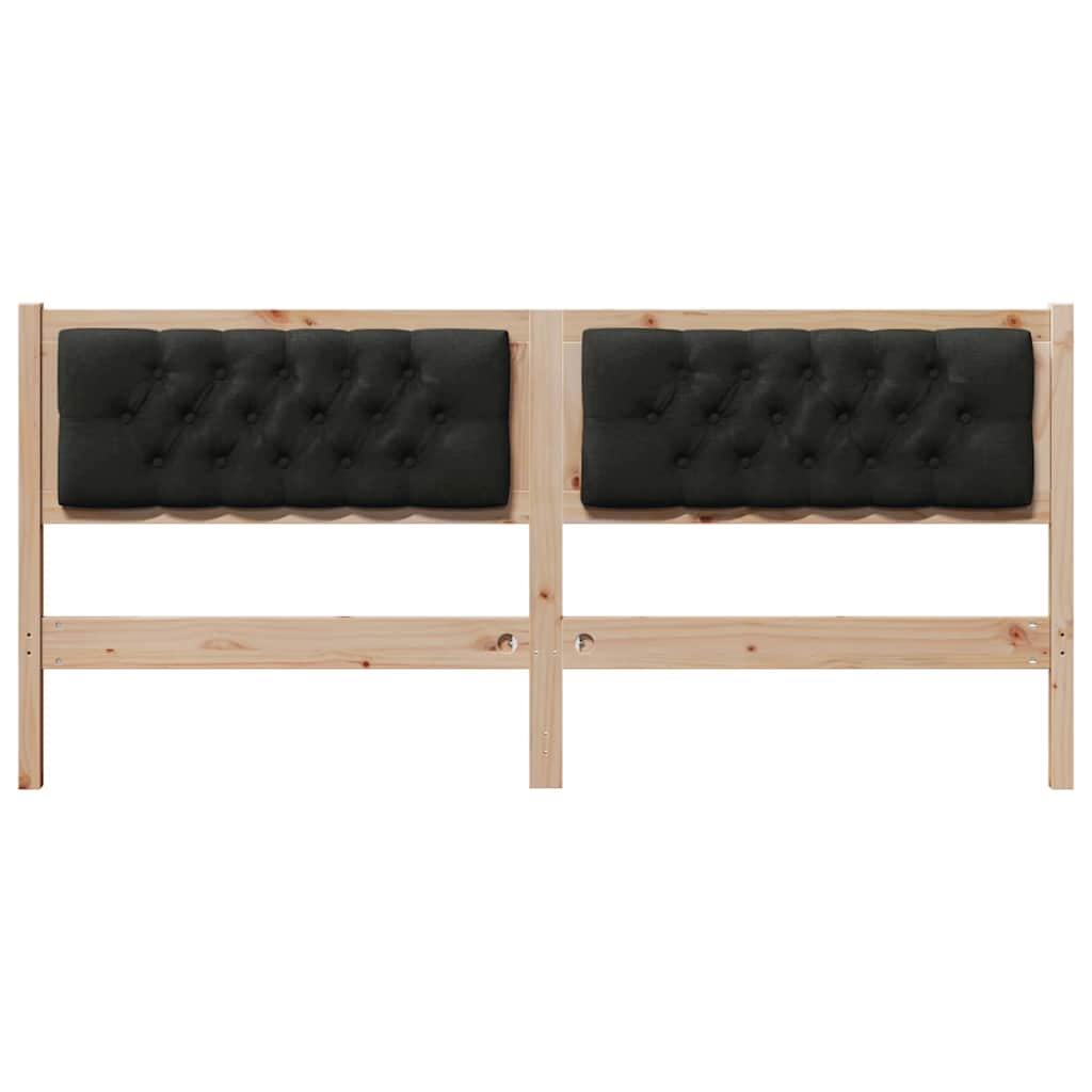 Κεφαλάρι Άλλο Καφέ και μαύρο 160 cm Μασίφ ξύλο πεύκου