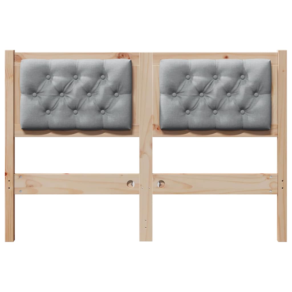 Κεφαλάρι Άλλο Καφέ και ανοιχτό γκρι 135 cm Μασίφ ξύλο πεύκου