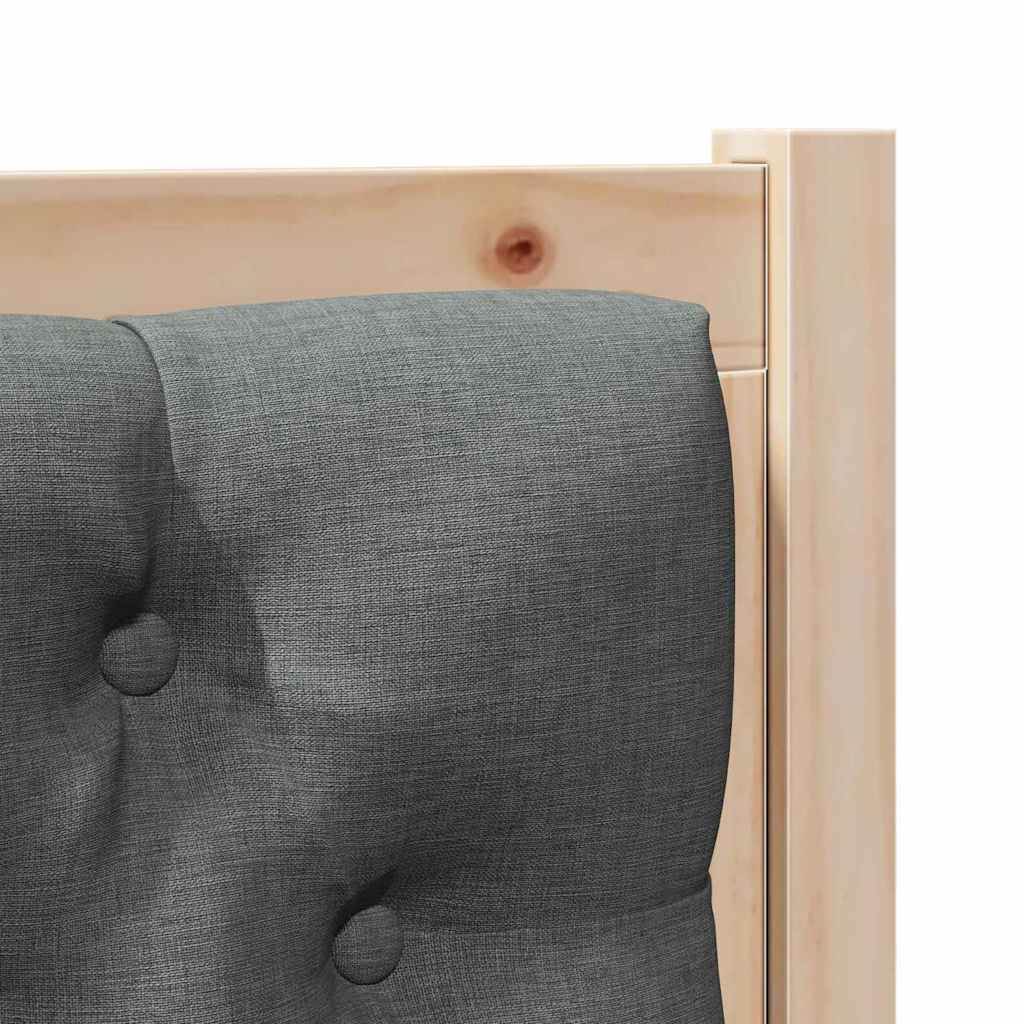 Κεφαλάρι Άλλο Καφέ και σκούρο γκρι 90 cm Μασίφ ξύλο πεύκου