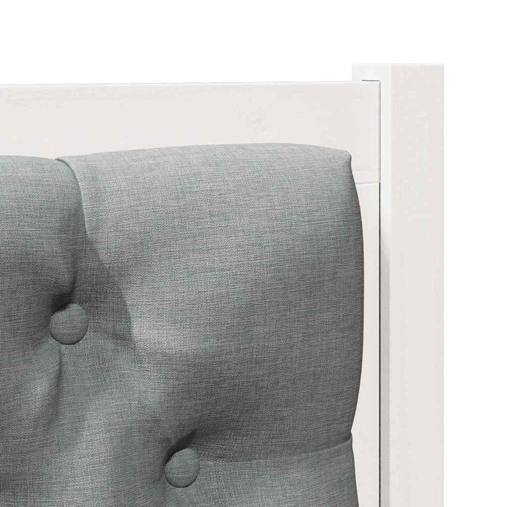 Κεφαλάρι Άλλο Λευκό και ανοιχτό γκρι 90 cm Μασίφ ξύλο πεύκου