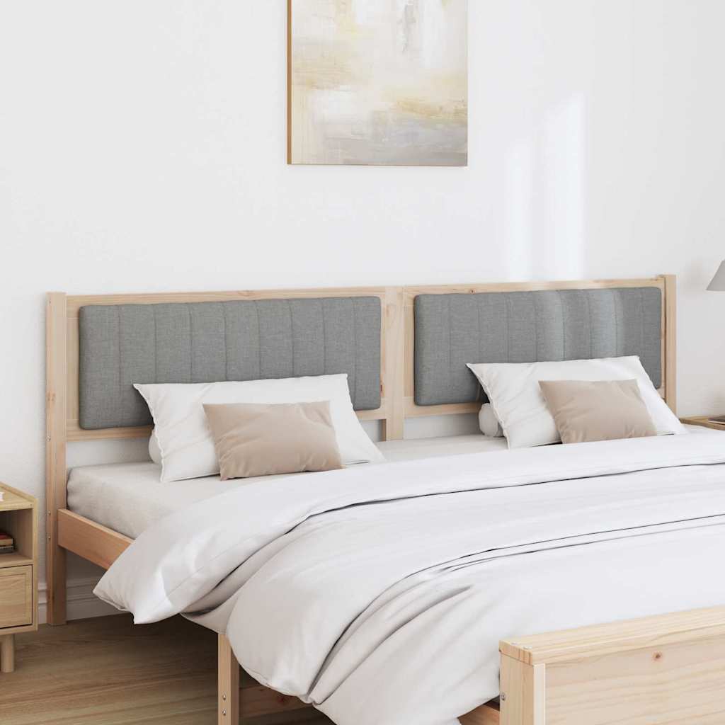 Ταπετσαρισμένο κεφαλάρι Καφέ 200 cm Στερεά ξυλεία πεύκου