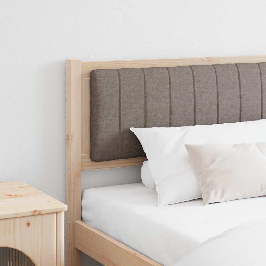 Ταπετσαρισμένο κεφαλάρι Καφέ 200 cm Στερεά ξυλεία πεύκου