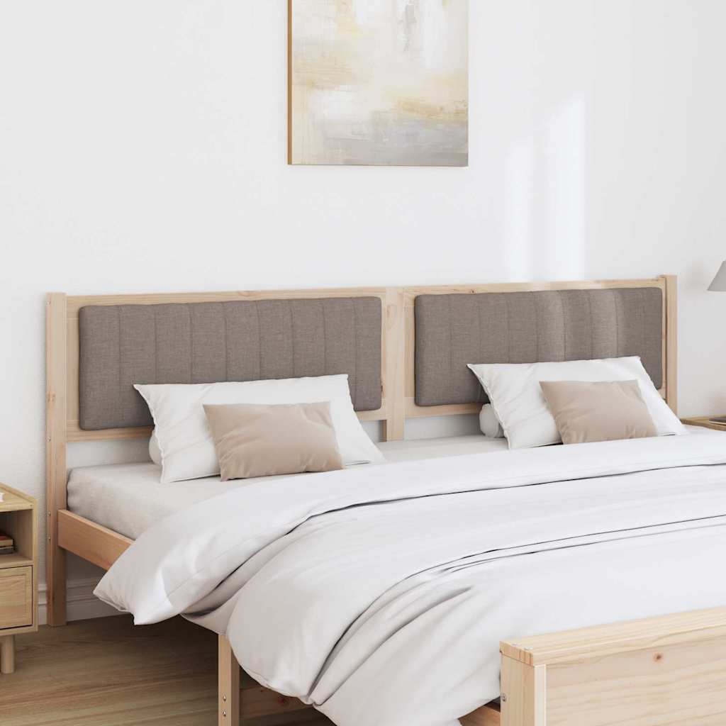 Ταπετσαρισμένο κεφαλάρι Καφέ 200 cm Στερεά ξυλεία πεύκου