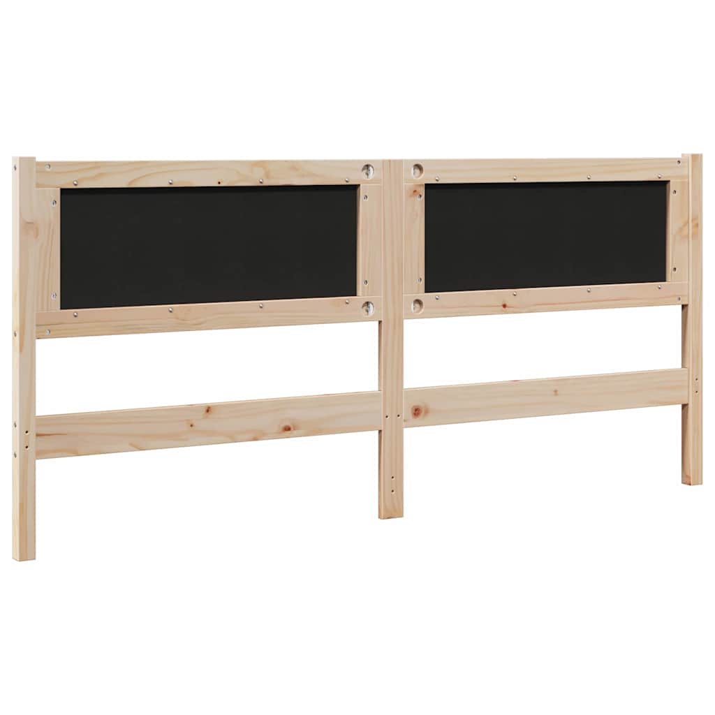 Ταπετσαρισμένο κεφαλάρι Καφέ 180 cm Στερεά ξυλεία πεύκου