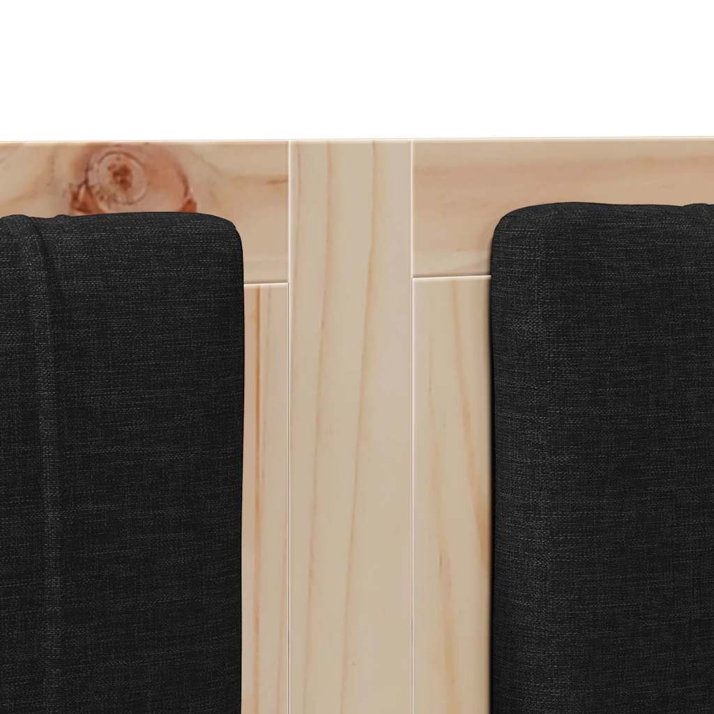 Ταπετσαρισμένο κεφαλάρι Καφέ 180 cm Στερεά ξυλεία πεύκου