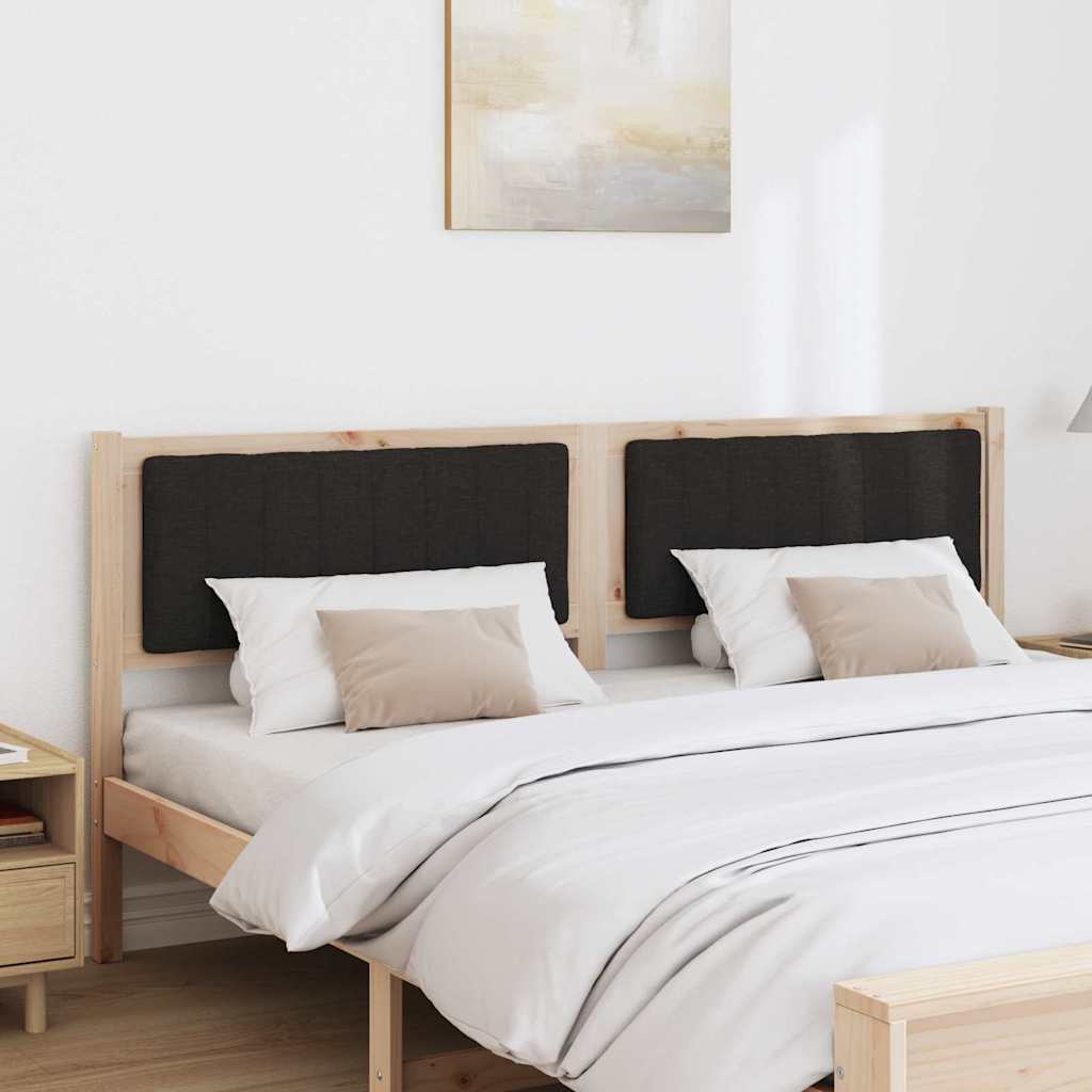 Ταπετσαρισμένο κεφαλάρι Καφέ 180 cm Στερεά ξυλεία πεύκου