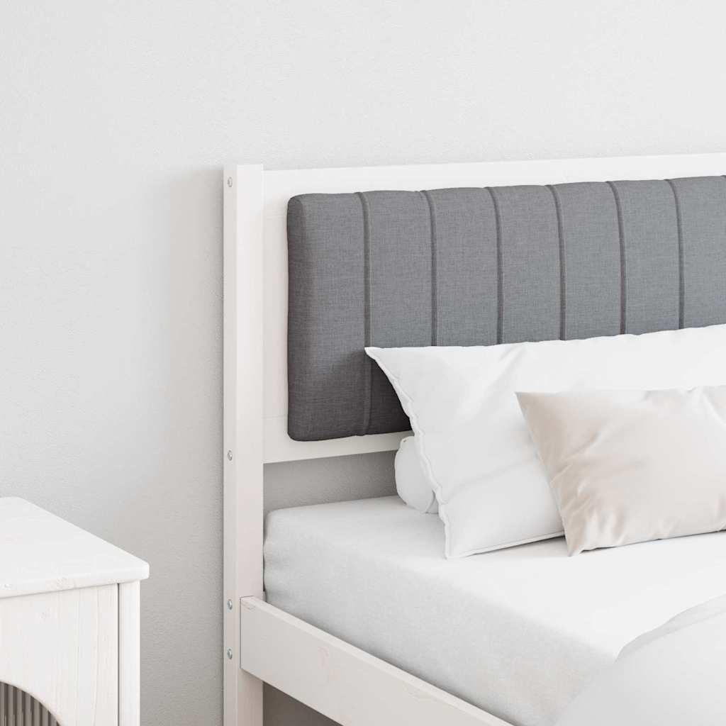 Ταπετσαρισμένο κεφαλάρι Λευκό 180 cm Στερεά ξυλεία πεύκου