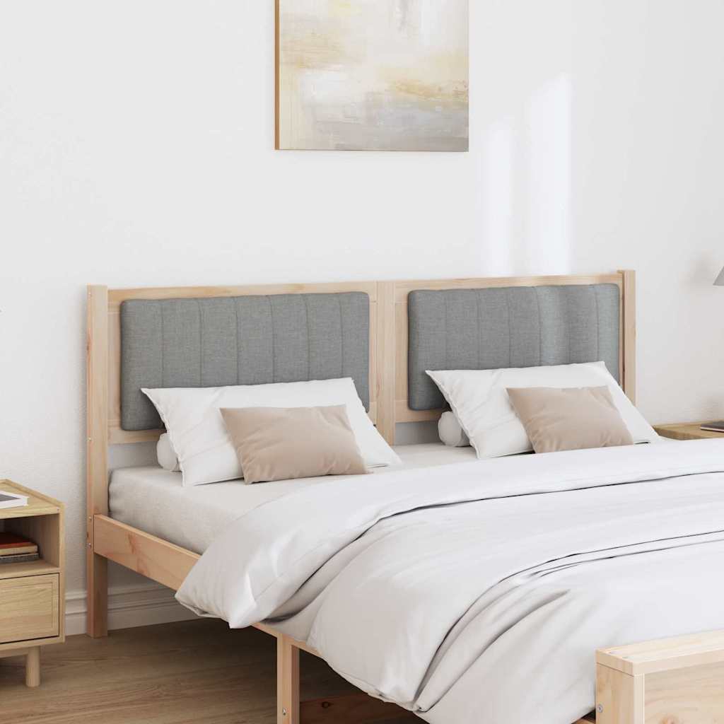 Ταπετσαρισμένο κεφαλάρι Καφέ 160 cm Στερεά ξυλεία πεύκου