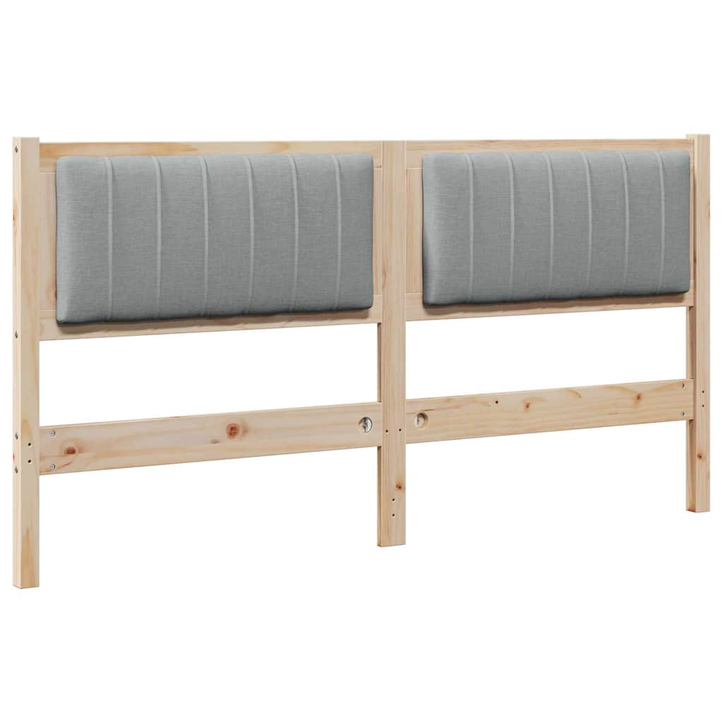 Ταπετσαρισμένο κεφαλάρι Καφέ 160 cm Στερεά ξυλεία πεύκου