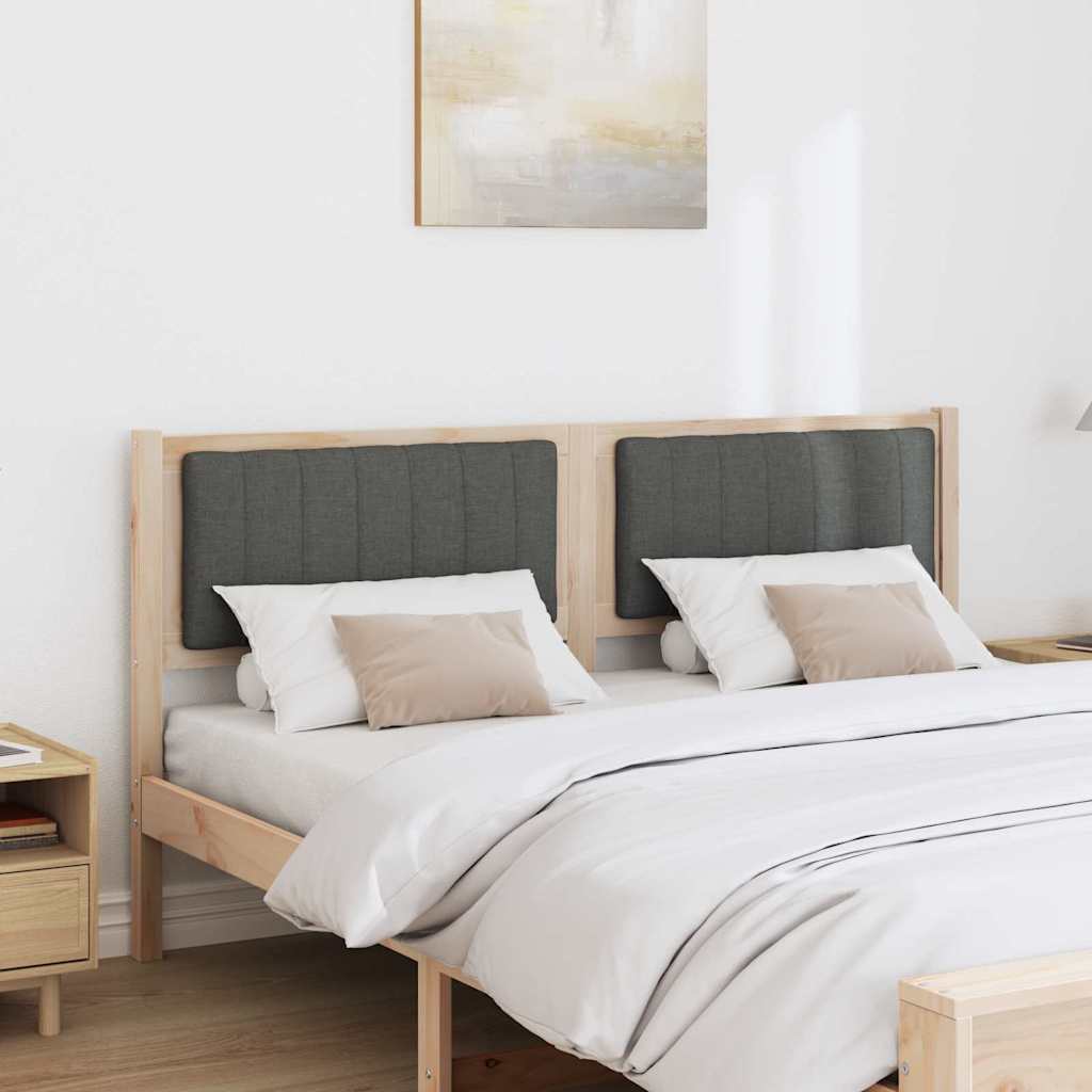 Ταπετσαρισμένο κεφαλάρι Καφέ 160 cm Στερεά ξυλεία πεύκου