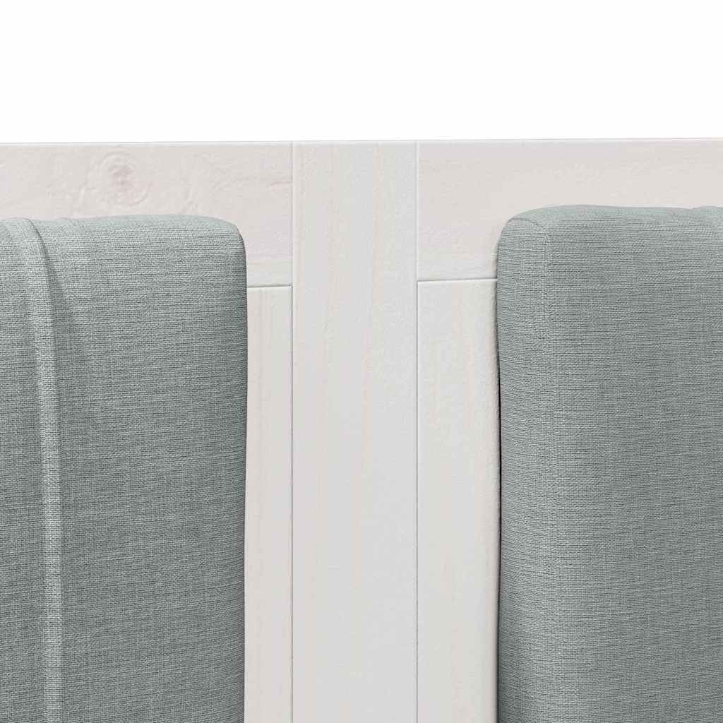 Ταπετσαρισμένο κεφαλάρι Λευκό 160 cm Στερεά ξυλεία πεύκου