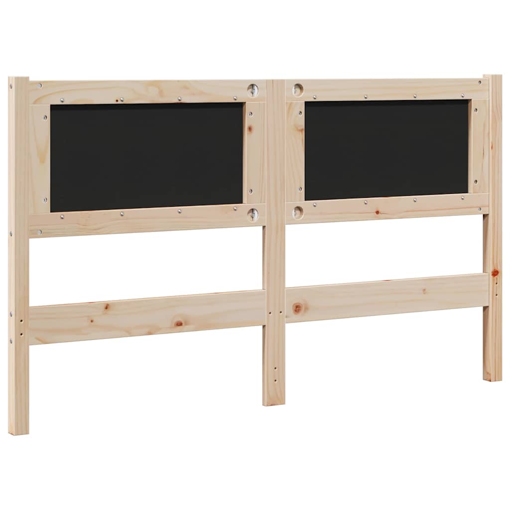 Ταπετσαρισμένο κεφαλάρι Καφέ 140 cm Στερεά ξυλεία πεύκου