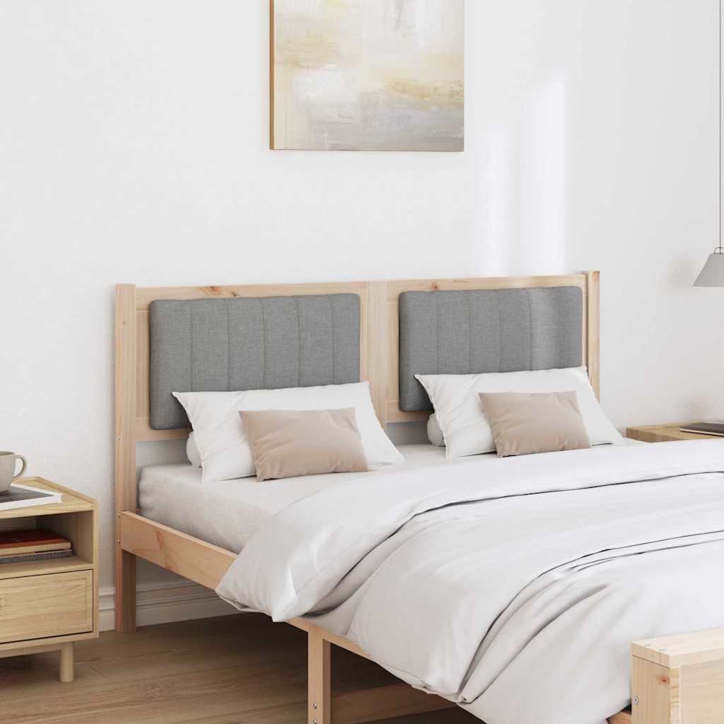 Ταπετσαρισμένο κεφαλάρι Καφέ 135 cm Στερεά ξυλεία πεύκου