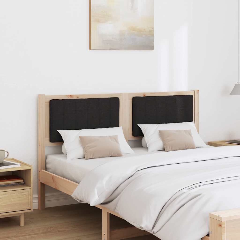 Ταπετσαρισμένο κεφαλάρι Καφέ 135 cm Στερεά ξυλεία πεύκου