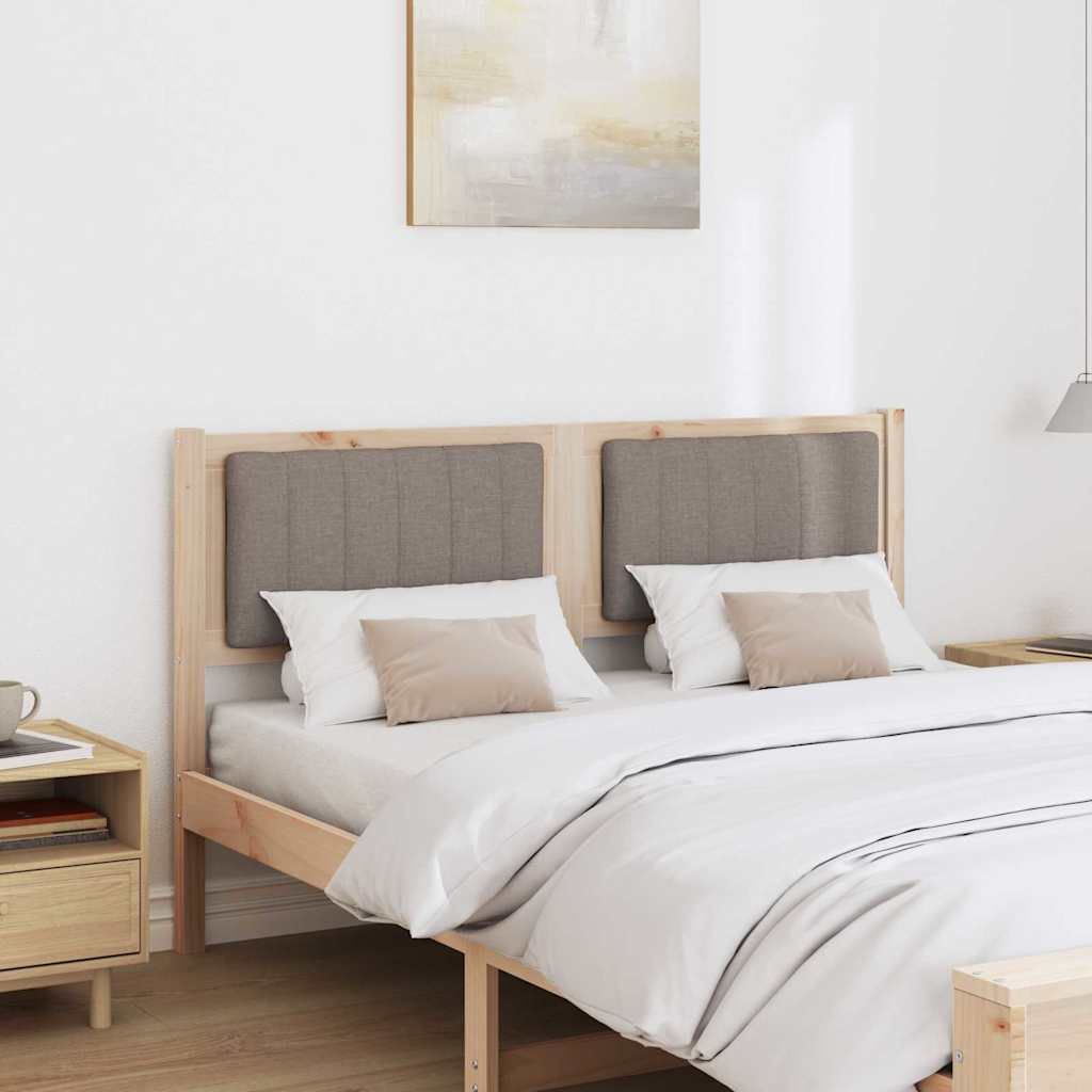 Ταπετσαρισμένο κεφαλάρι Καφέ 135 cm Στερεά ξυλεία πεύκου