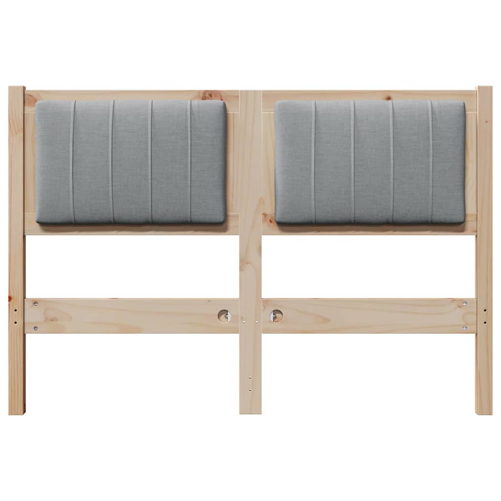 Ταπετσαρισμένο κεφαλάρι Καφέ 120 cm Στερεά ξυλεία πεύκου