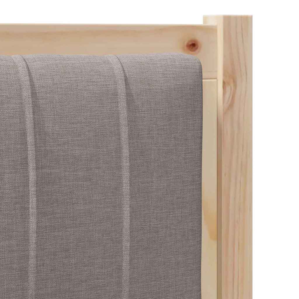 Ταπετσαρισμένο κεφαλάρι Καφέ 100 cm Στερεά ξυλεία πεύκου