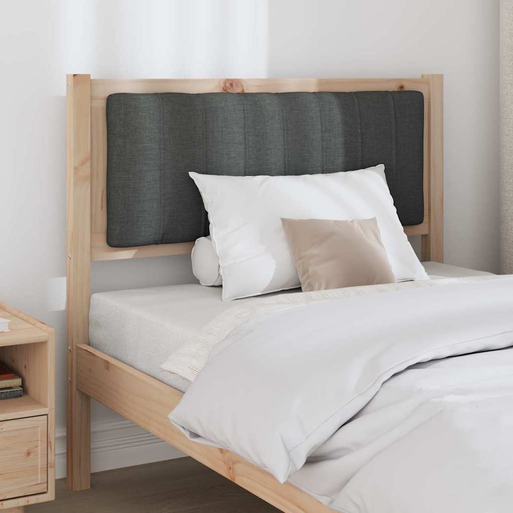 Ταπετσαρισμένο κεφαλάρι Καφέ 90 cm Στερεά ξυλεία πεύκου