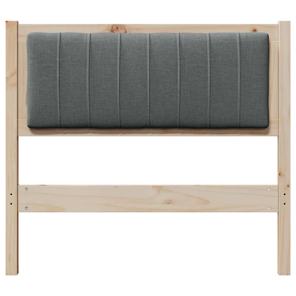 Ταπετσαρισμένο κεφαλάρι Καφέ 90 cm Στερεά ξυλεία πεύκου