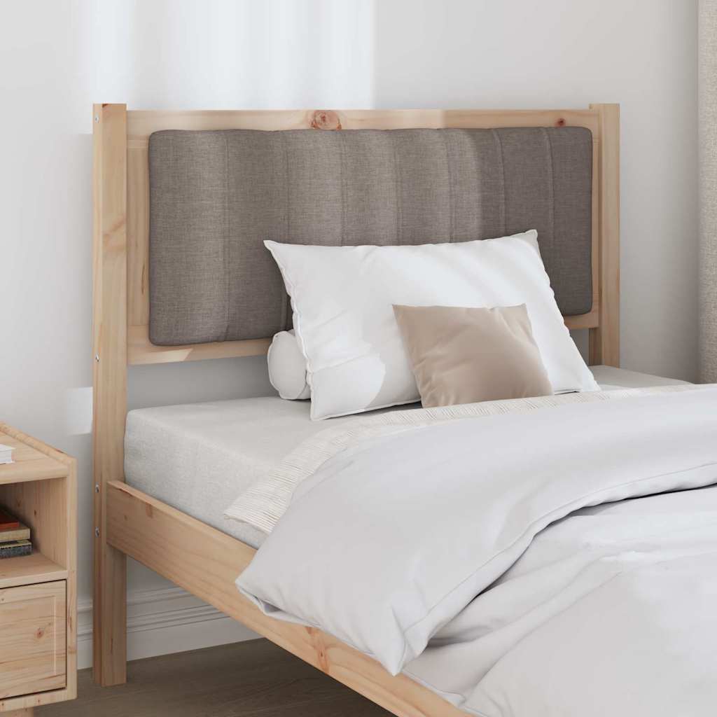 Ταπετσαρισμένο κεφαλάρι Καφέ 90 cm Στερεά ξυλεία πεύκου