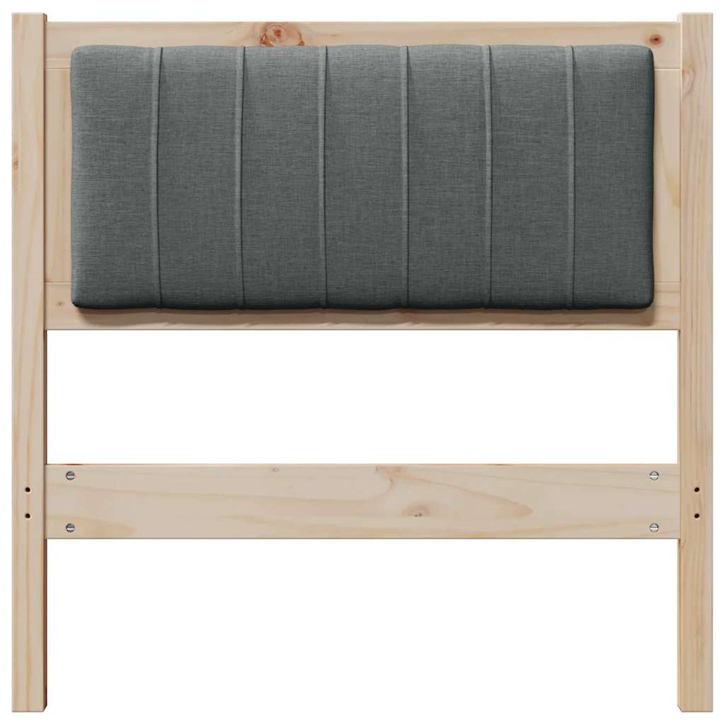 Ταπετσαρισμένο κεφαλάρι Καφέ 80 cm Στερεά ξυλεία πεύκου