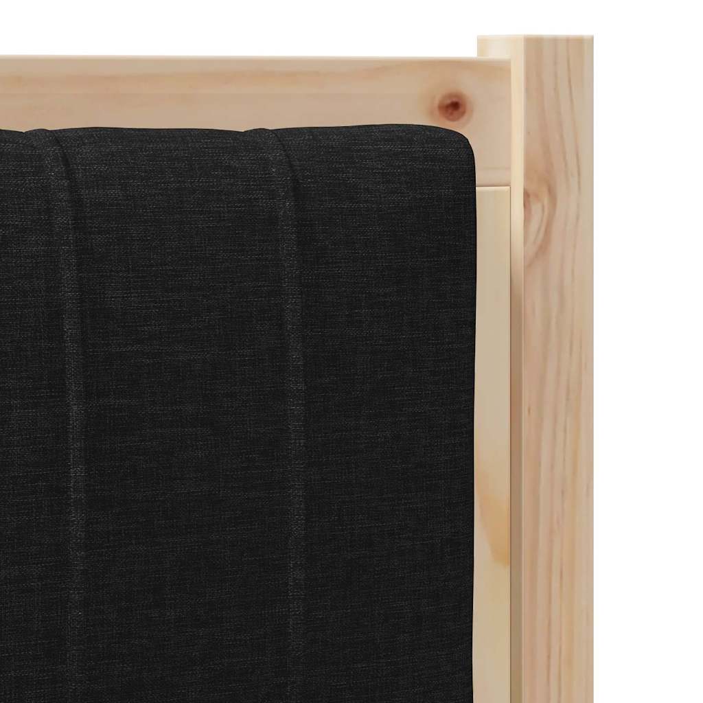 Ταπετσαρισμένο κεφαλάρι Καφέ 80 cm Στερεά ξυλεία πεύκου