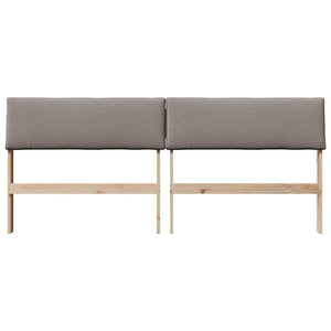 Ταπετσαρισμένο κεφαλάρι Taupe 180 cm Στερεά ξυλεία πεύκου