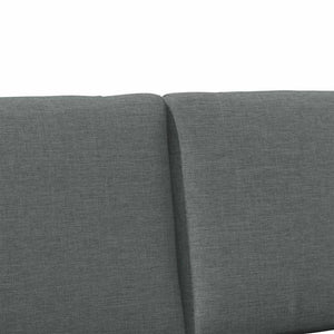 Ταπετσαρισμένο κεφαλάρι Σκούρο Γκρι 160 cm Στερεά ξυλεία πεύκου