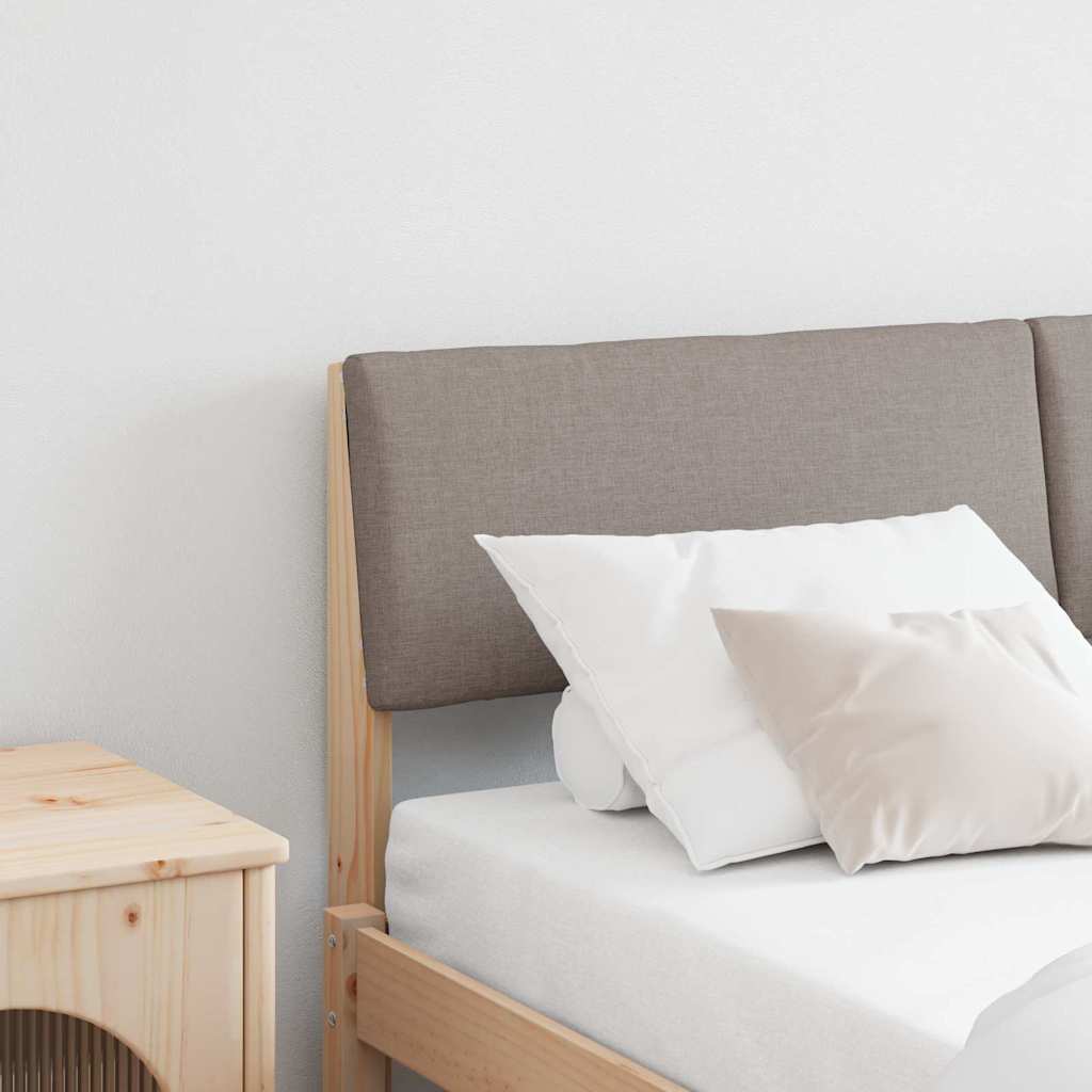 Ταπετσαρισμένο κεφαλάρι Taupe 140 cm Στερεά ξυλεία πεύκου