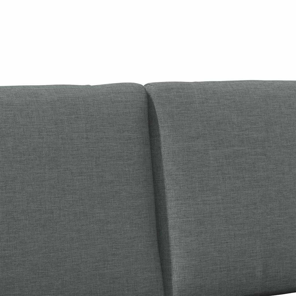 Ταπετσαρισμένο κεφαλάρι Σκούρο Γκρι 135 cm Στερεά ξυλεία πεύκου