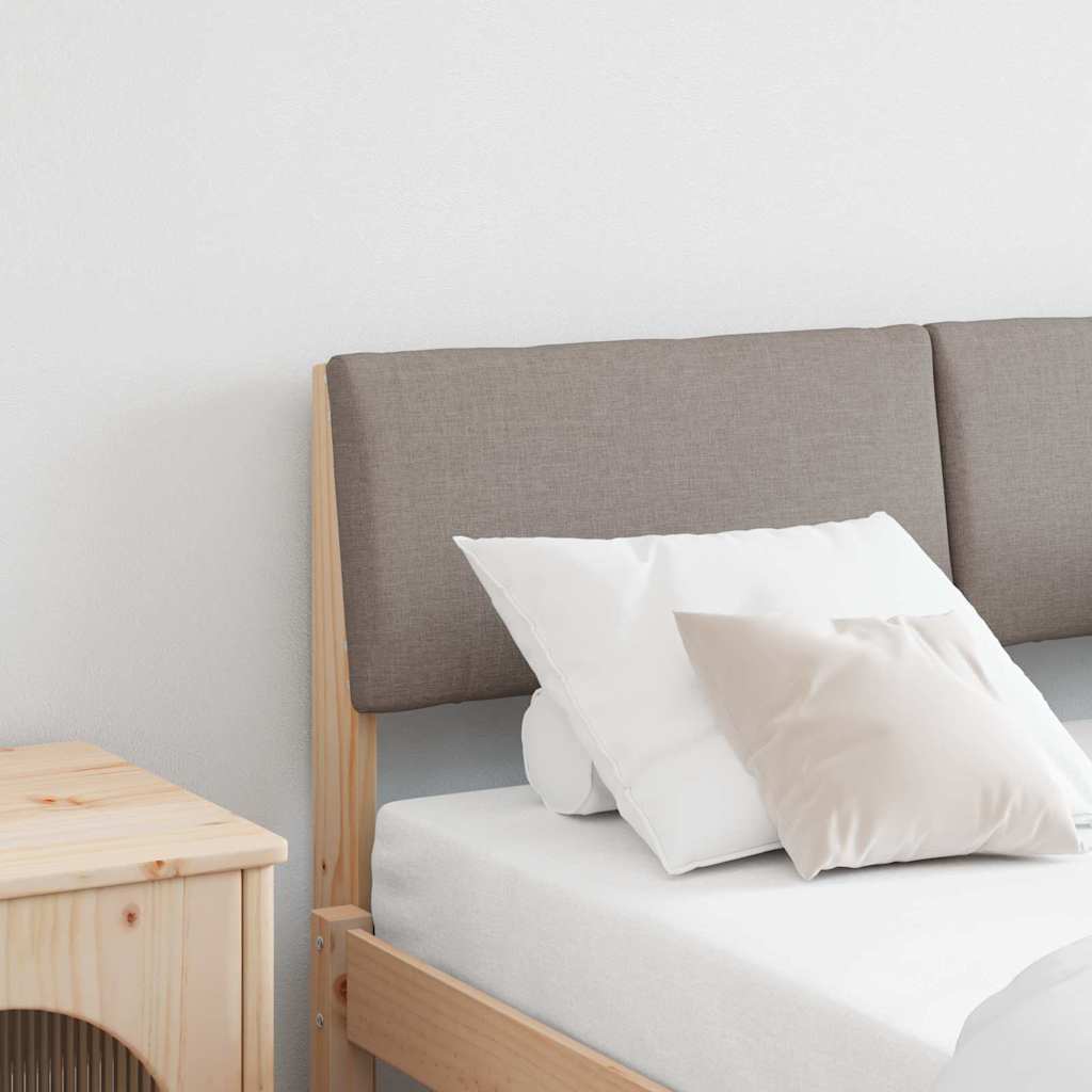 Ταπετσαρισμένο κεφαλάρι Taupe 120 cm Στερεά ξυλεία πεύκου