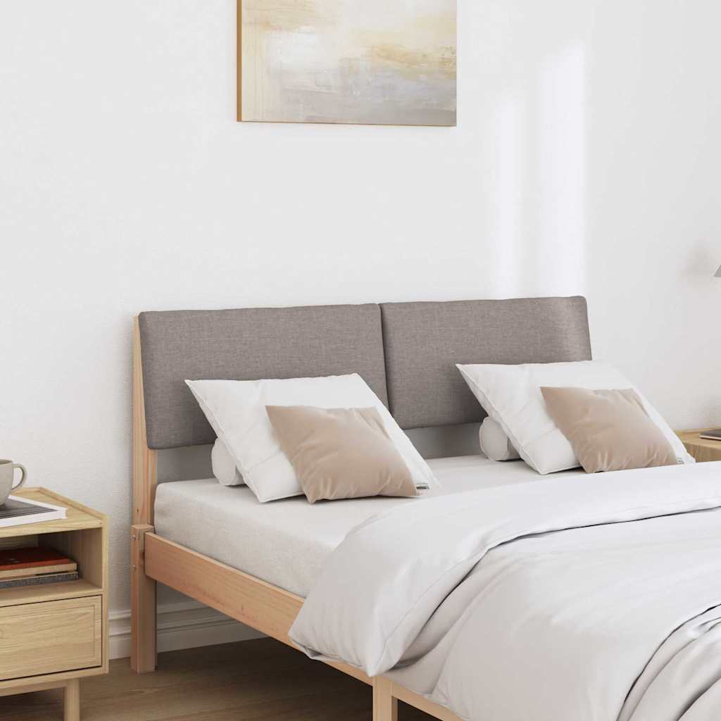 Ταπετσαρισμένο κεφαλάρι Taupe 120 cm Στερεά ξυλεία πεύκου
