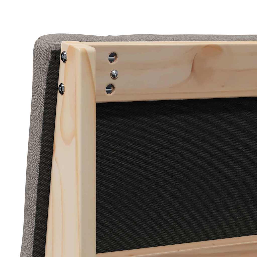 Ταπετσαρισμένο κεφαλάρι Taupe 80 cm Στερεά ξυλεία πεύκου