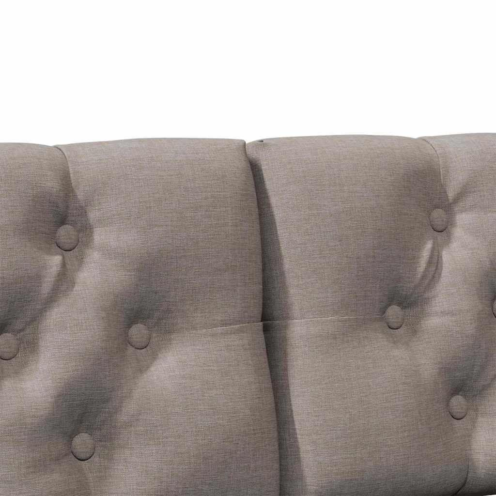 Ταπετσαρισμένο κεφαλάρι Taupe 200 cm Στερεά ξυλεία πεύκου