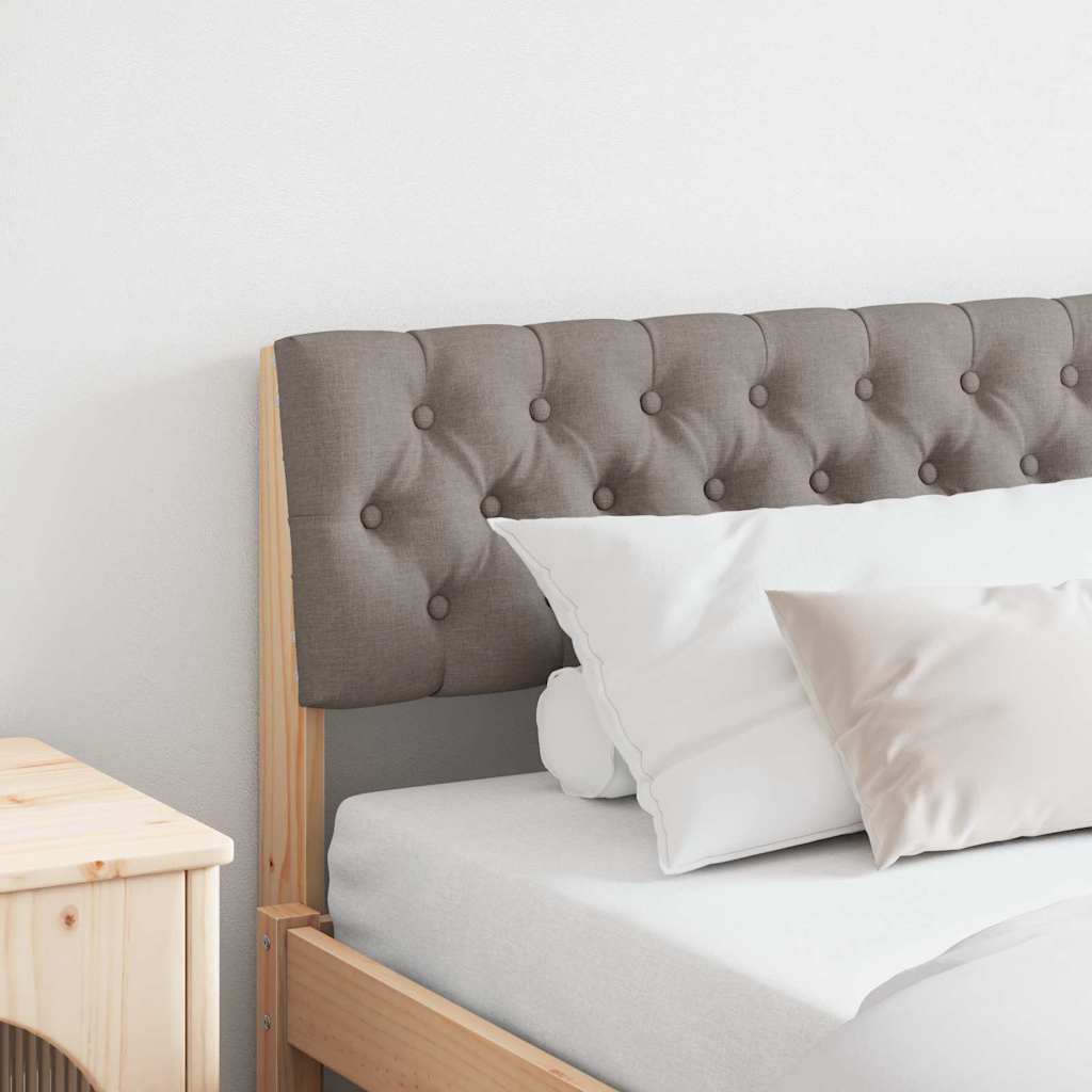 Ταπετσαρισμένο κεφαλάρι Taupe 180 cm Στερεά ξυλεία πεύκου