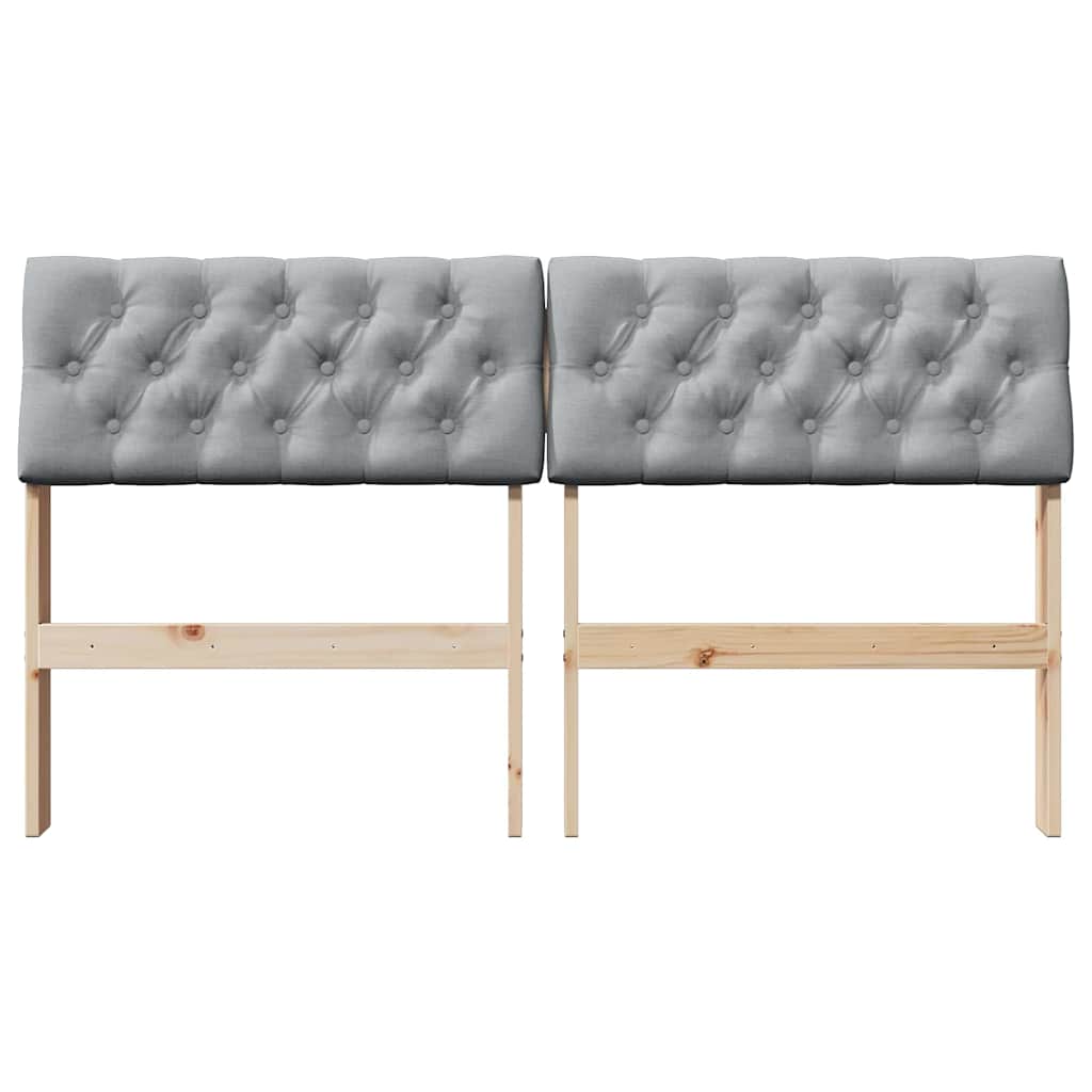 Ταπετσαρισμένο κεφαλάρι Ανοιχτό γκρι 160 cm