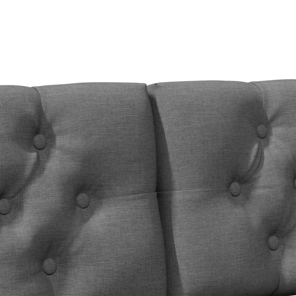 Ταπετσαρισμένο κεφαλάρι Σκούρο Γκρι 150 cm Στερεά ξυλεία πεύκου