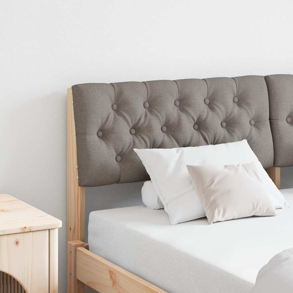Ταπετσαρισμένο κεφαλάρι Taupe 150 cm Στερεά ξυλεία πεύκου