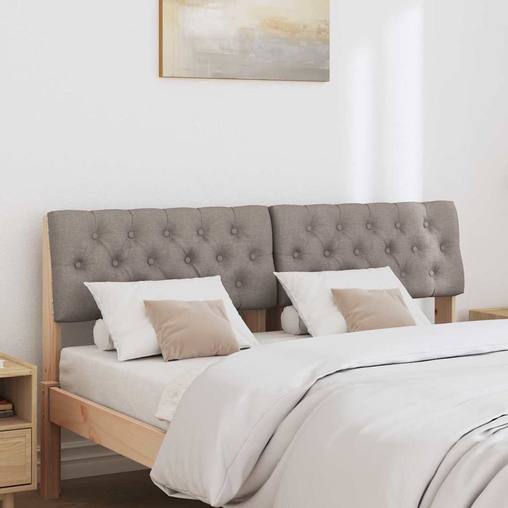 Ταπετσαρισμένο κεφαλάρι Taupe 150 cm Στερεά ξυλεία πεύκου