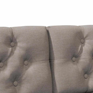 Ταπετσαρισμένο κεφαλάρι Taupe 135 cm Στερεά ξυλεία πεύκου