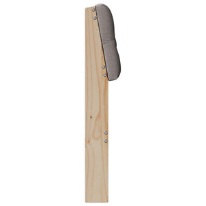 Ταπετσαρισμένο κεφαλάρι Taupe 135 cm Στερεά ξυλεία πεύκου