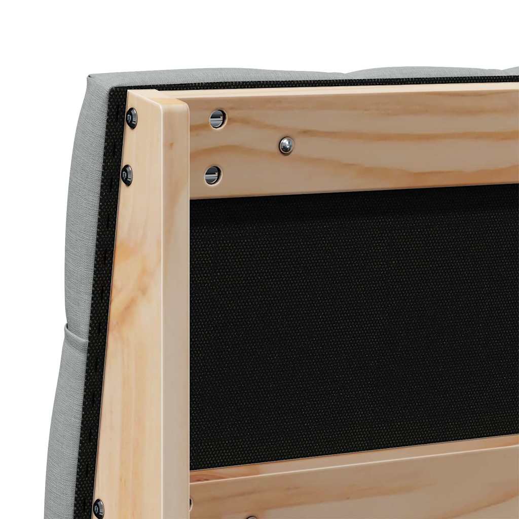 Ταπετσαρισμένο κεφαλάρι Ανοιχτό γκρι 120 cm