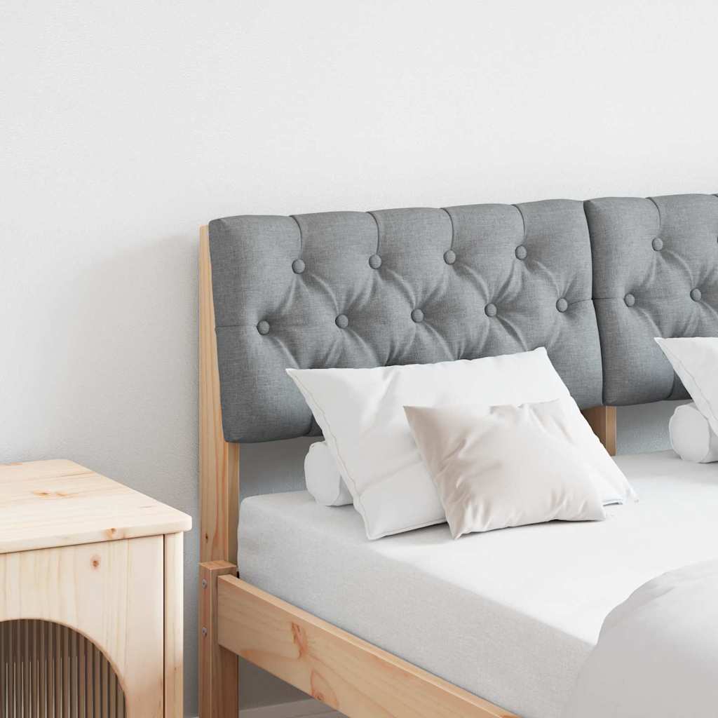 Ταπετσαρισμένο κεφαλάρι Ανοιχτό γκρι 120 cm