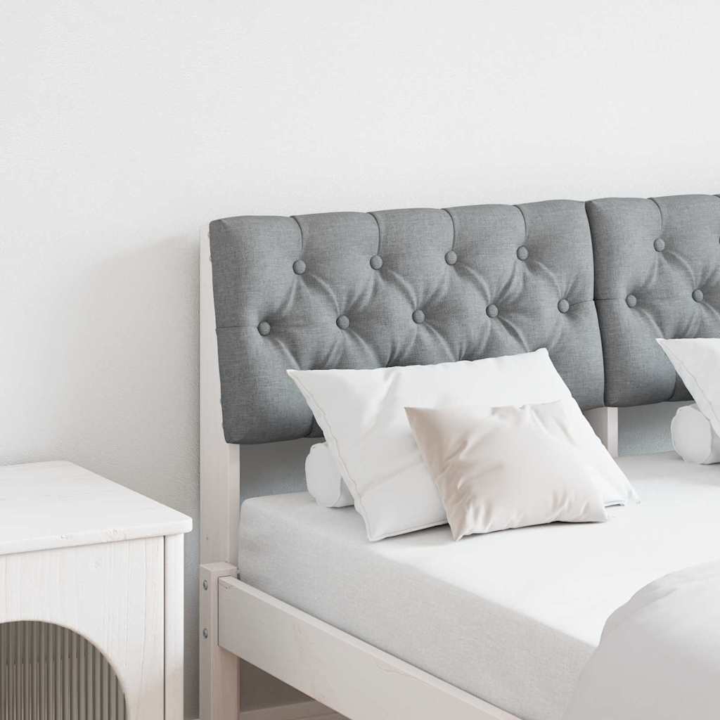 Ταπετσαρισμένο κεφαλάρι Ανοιχτό γκρι 120 cm